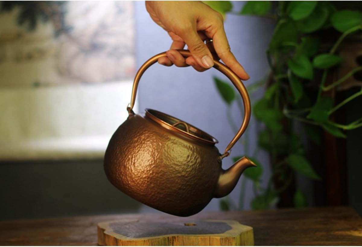 銅製　入れ物 Qobvoeh純銅ケトル手作り銅ケトル 銅製やかん 純銅ティーポット