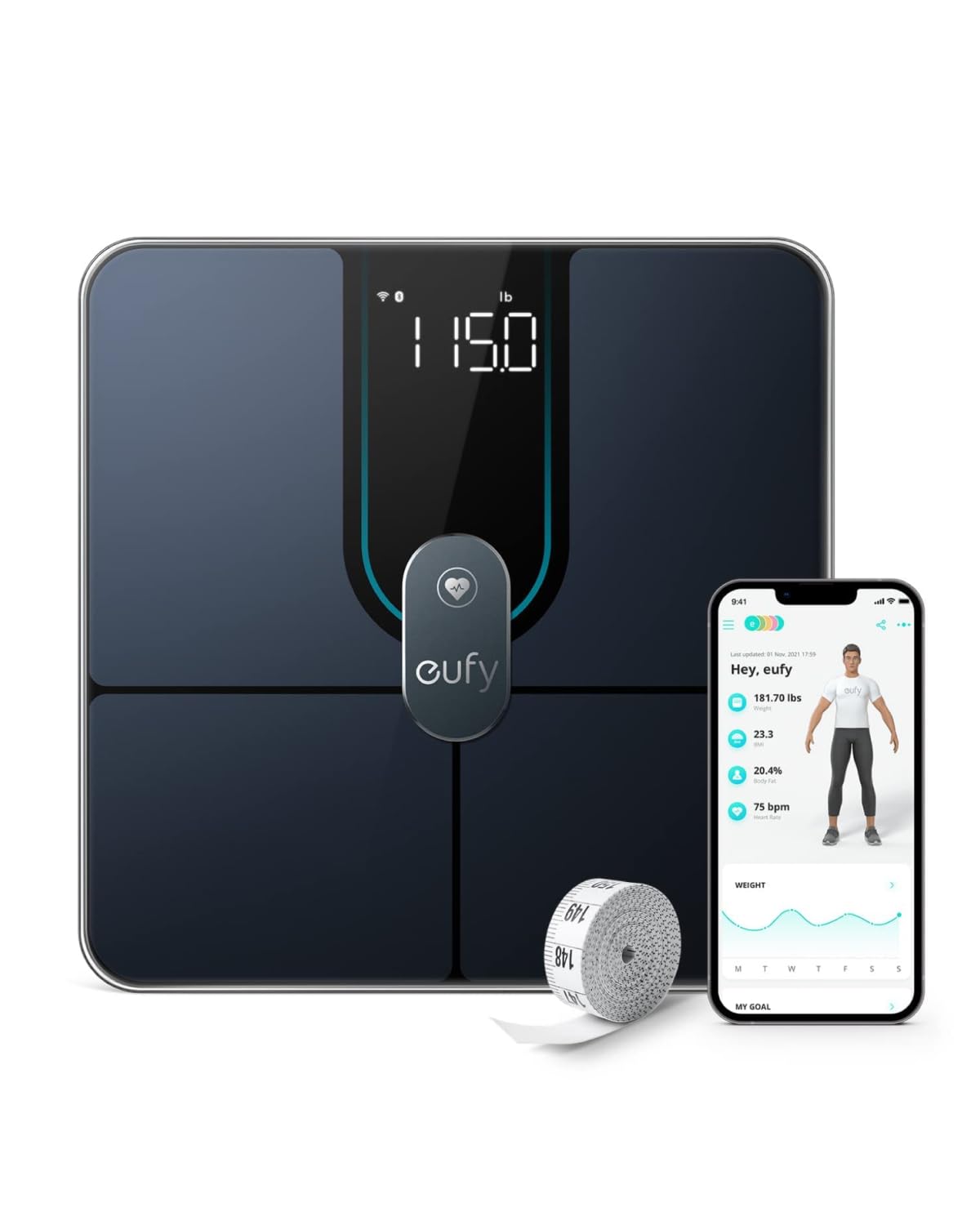 eufy Inteligentna waga cyfrowa do łazienki P2 Pro Wi-Fi za 149,00 zł
