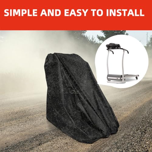 Funda de cinta de correr negra Oxford multiuso para máquina de ejercicio interior 7