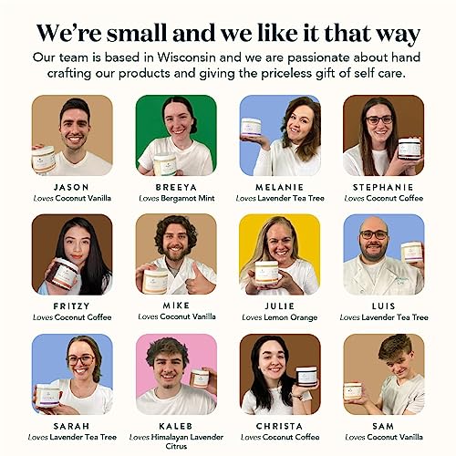 Bare Botanics Lavender Tea Tree Salt Scrub – 24Oz Of All Natural Skincare Goodness | Gently Exfoliating Body Scrub Packed With Skin Loving Moisturizers | & A Cute Wooden Spoon #TOP7