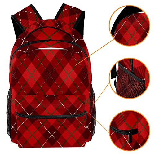 Sac à dos écossais Medium avec porte-bouteille, ergonomique et grand compartiment - 3