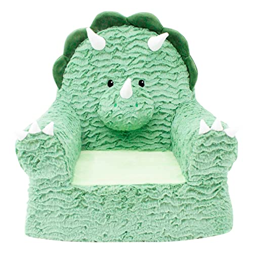 Image of Soft Landing Sweet Seats, Premium and Comfy Toddler Lounge Chair with Carrying Handle & Side Pockets –Polyester, Dinosaur