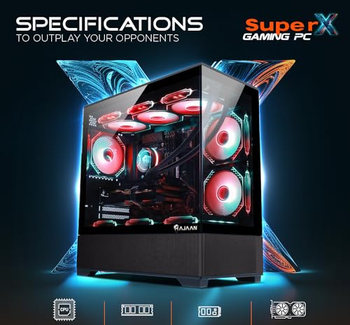 HAJAAN Gaming PC (AMD Ryzen 7 7700 up to 5.3GHz, GeForce RTX 5070 12GB GDDR7, 64GB DDR5, 2TB NVMe SSD, WiFi Ready, Windows 11 Pro) - Image 4
