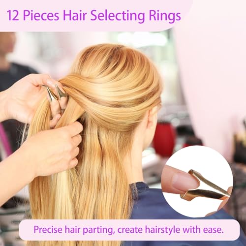 Set de 23 herramientas para peinado con pinzas y anillos miniatura 6