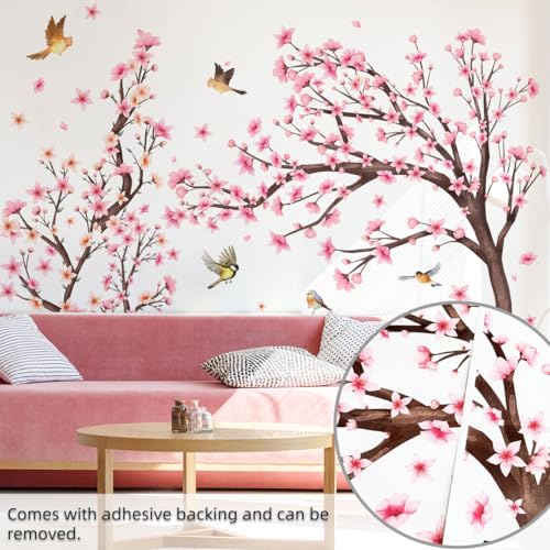 Cherry Blossom Wall Decals 50% Off - Large Removable Floral Tree Art - Image 5