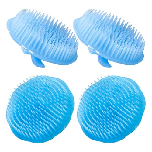 KOCKSHION 4Pcs Hair Cleaning Scalp Brush Shower Tool for Deep Cleansing Reducing Dandruff and Hair Promotes and Relaxation