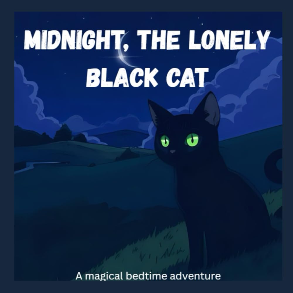 Midnight, the lonely black cat: An Adventure of friendship, courage and sparkling stars