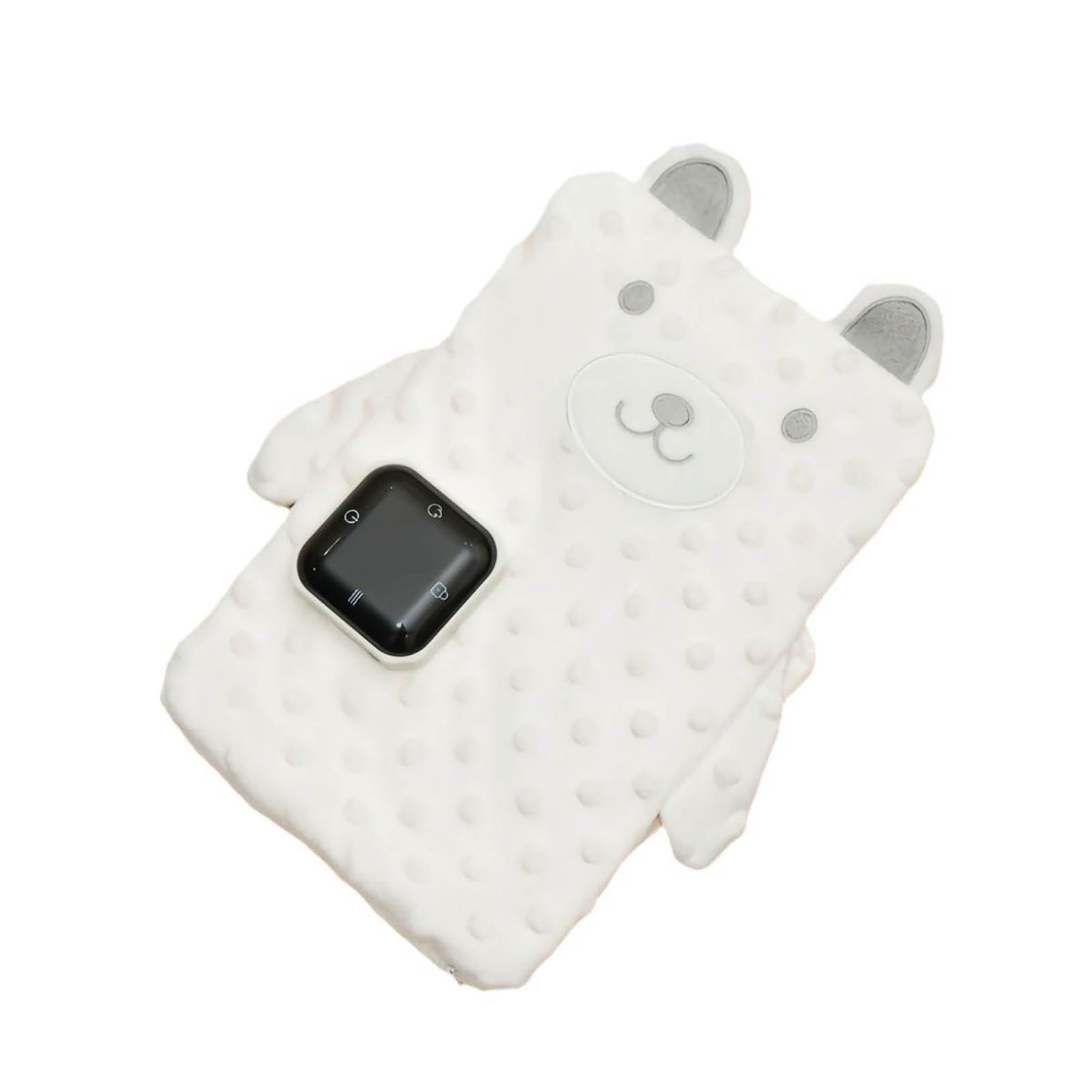 Heated Baby Belly Band for Colic Relief, Gentle Warmth & Vibration Soothe Newborn Tummy, Infant Gas & Reflux Aid, Must-Have Crib Essential (White)