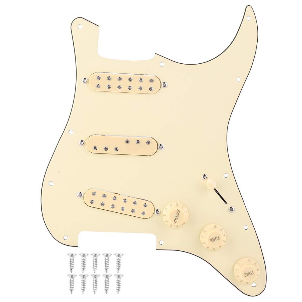 Bnineteenteam SSS29 wstępnie okablowana podkładka do zdrapywania z zestawem przetworników do gitar elektrycznych części zamienne