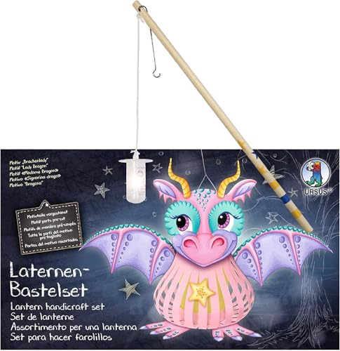 Ursus Laternen-Bastelset (Drachenlady + Elektrischer Laternenstab)