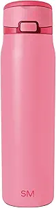 Simple Modern Mesa Loop Water Bottle with Straw | 30oz Cup Holder Friendly Insulated Stainless Steel Bottles for Travel, Sports and School | Velvet Pink
