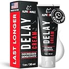 Delay Cream for Men - Long Lasting Performance Desensitized Cream for Men - Enhance Control & Reduce Sensitivity – Acting Numbing Formula Last Longer & Stay Hard – Retardantes para Caballeros - 1oz