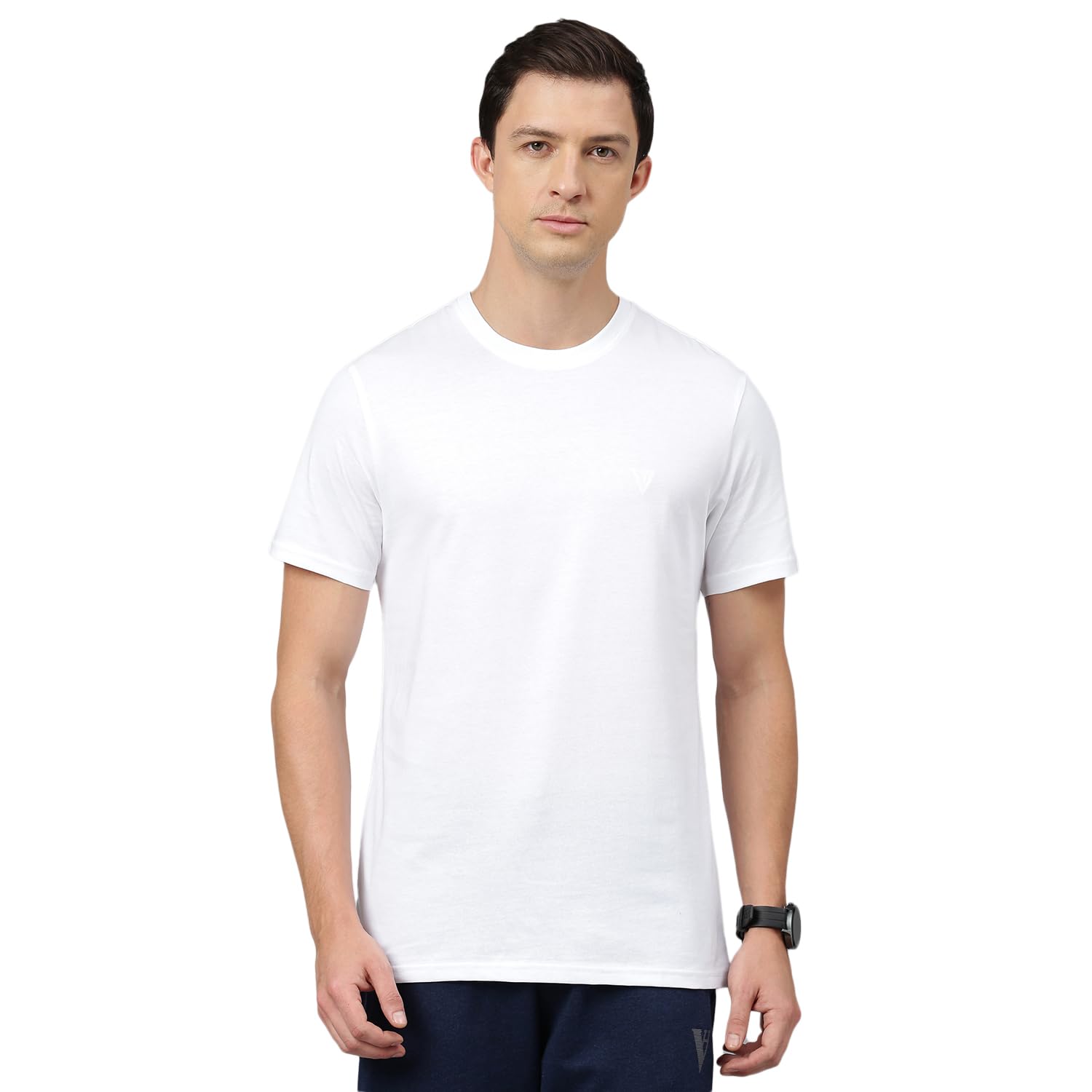 Sponsored Ad - Men's Cotton Regular Fit Solid T-Shirt Crew Neck, Short Sleeves