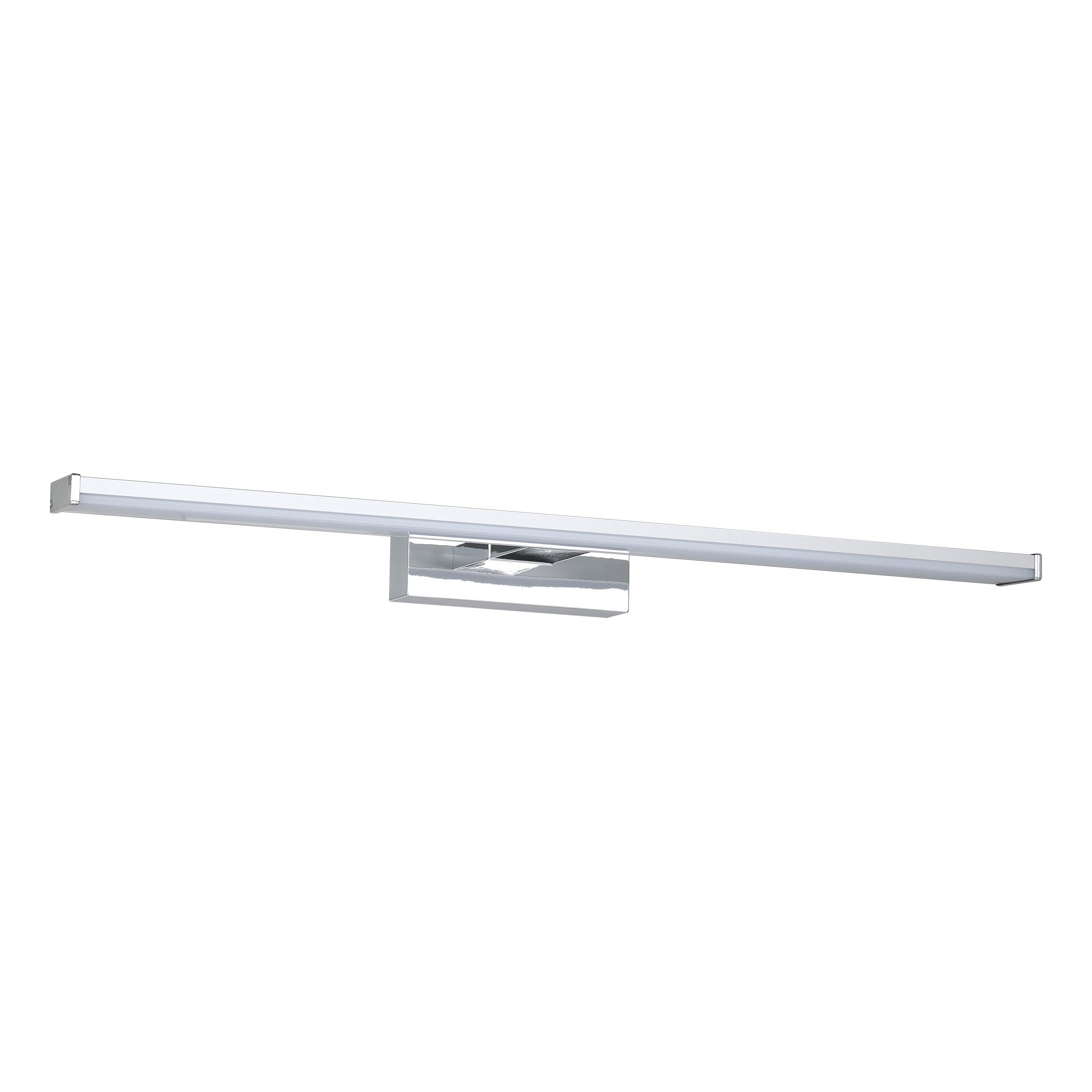 EGLO LED Spiegelleuchte Galenzana-E, Lampe Spiegel Badezimmer, Spiegellampe aus Metall in Chrom und Silber, Kunststoff in weiß, neutralweiß, IP44