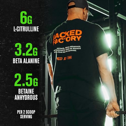 Image of Jacked Factory NITROSURGE Pre Workout Supplement - Endless Energy, Instant Strength Gains, Intense Pumps - NO Booster & Powerful Preworkout Energy Powder - 30 Servings, Sour Blue Raspberry