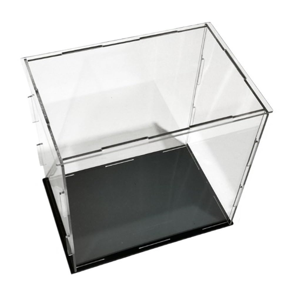 Collectible Showcase Clear Assemble Display Case Height 10-45cm, Length 10-40cm Acrylic Box for Collectibles 1pc(35X15X15CM)