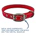 Max and Neo MAX Reflective Metal Buckle Dog Collar - We Donate a Collar to a Dog Rescue for Every Collar Sold (Medium, RED)