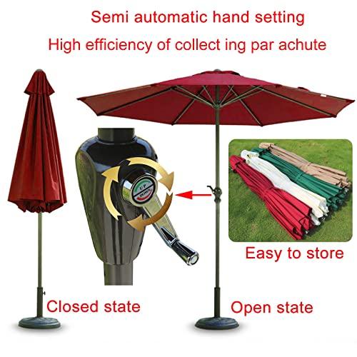 Parasol de playa hawaiano de paja de 2,2 metros con diseño rustico decorativo 6