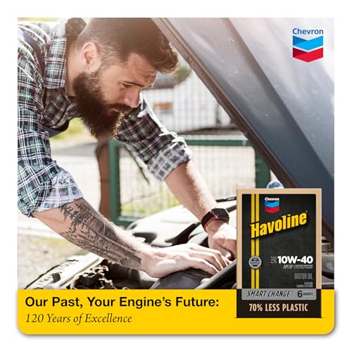 Image of Havoline Motor Oil 10w40 Smart Change Engine Oil, 10W-40, 6 Quarts, Pack of 2