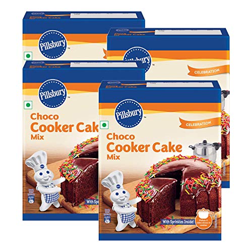 Image of Betty Crocker Pancake Mix, Original 500 G & Pillsbury Cooker Cake Mix, Chocolate (Eggless), 159 Gram X Pack Of 4, 636 Gram