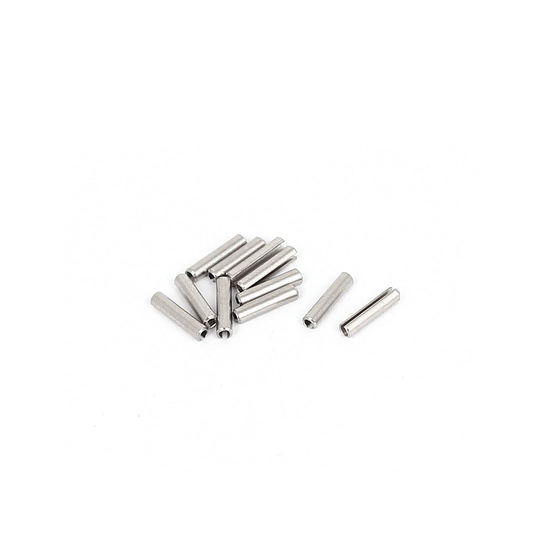 Uxcell Silver Tone Sourcingmap M1.5x8mm 304 Stainless Steel Split Spring Roll Dowel Pins 10Pcs