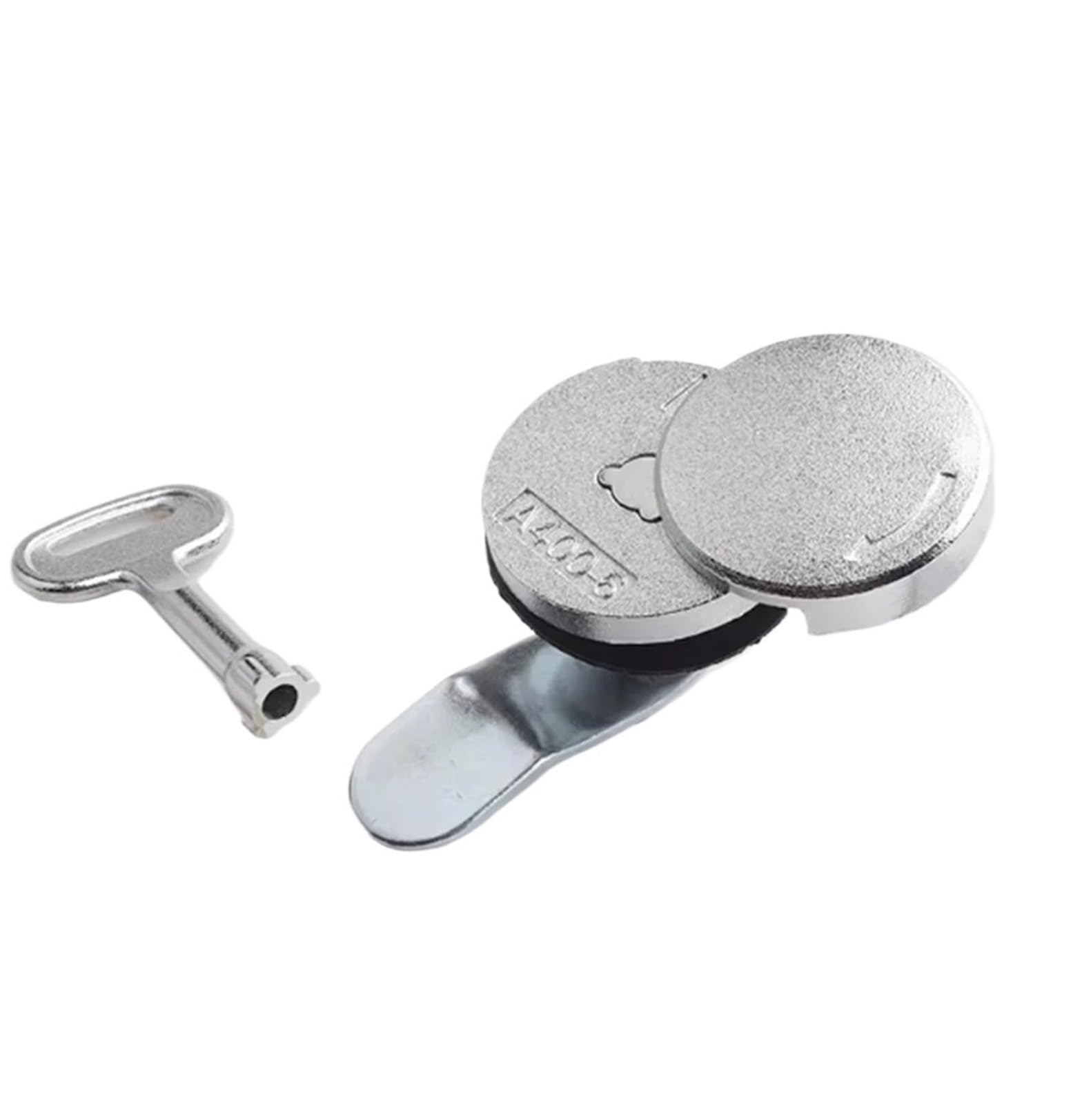 Tjuhgfedcq One Color Circular Plum Blossom Face Lock Triangular Key Electrical Box Handle A400-6 Rotary Tongue 1Pcs