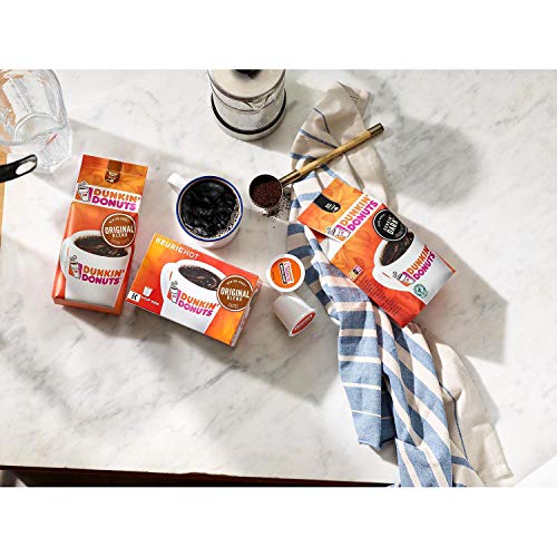 Dunkin Donuts Decaffeinated Ground Coffee, Medium Roast