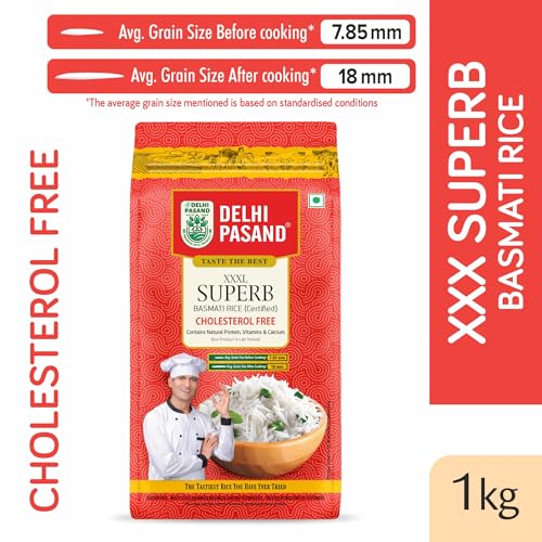Image of Superb 1 Kg | India's First Cholesterol-Free Basmati Rice Brand | Redefining Healthy Eating | Rich in Aroma & Flavor