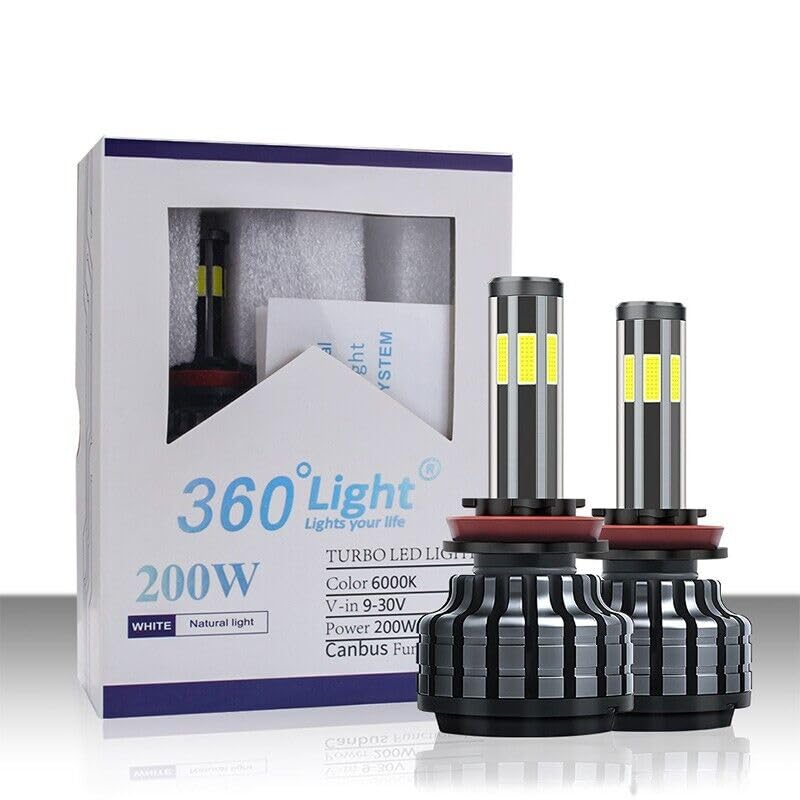 Image of H4 /9003 /HB2 LED Headlight Bulbs with Mini Projector Lens Canbus Hi /Lo Beam LED Headlight Kit for Headlight (6 SIDE 200 WATT)