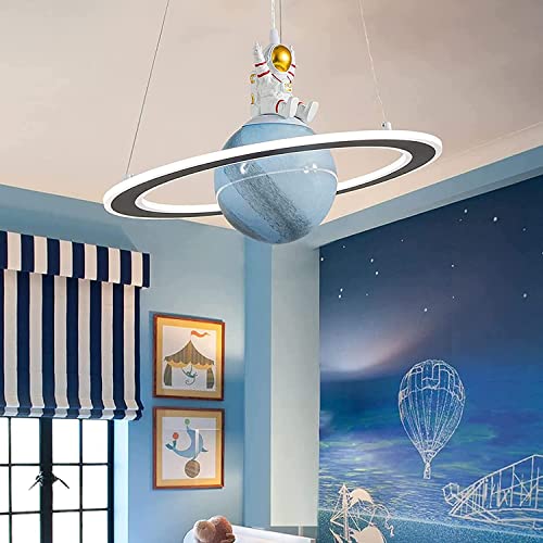 O'NEELDY Astronaut Hanging Lamps, Creative LED Chandeliers...