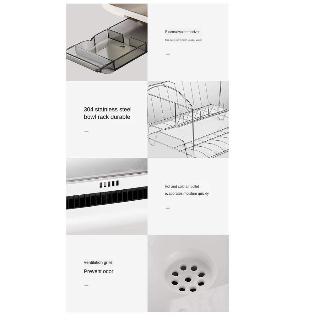 Lavavajillas Compacto Mini-Sall Dishardryer para El Hogar Control Táctil Operación, Limpieza, Esterilización, Secado Y Almacenamiento Multiuso para Platos, Cuencos, Tazas, Regalos