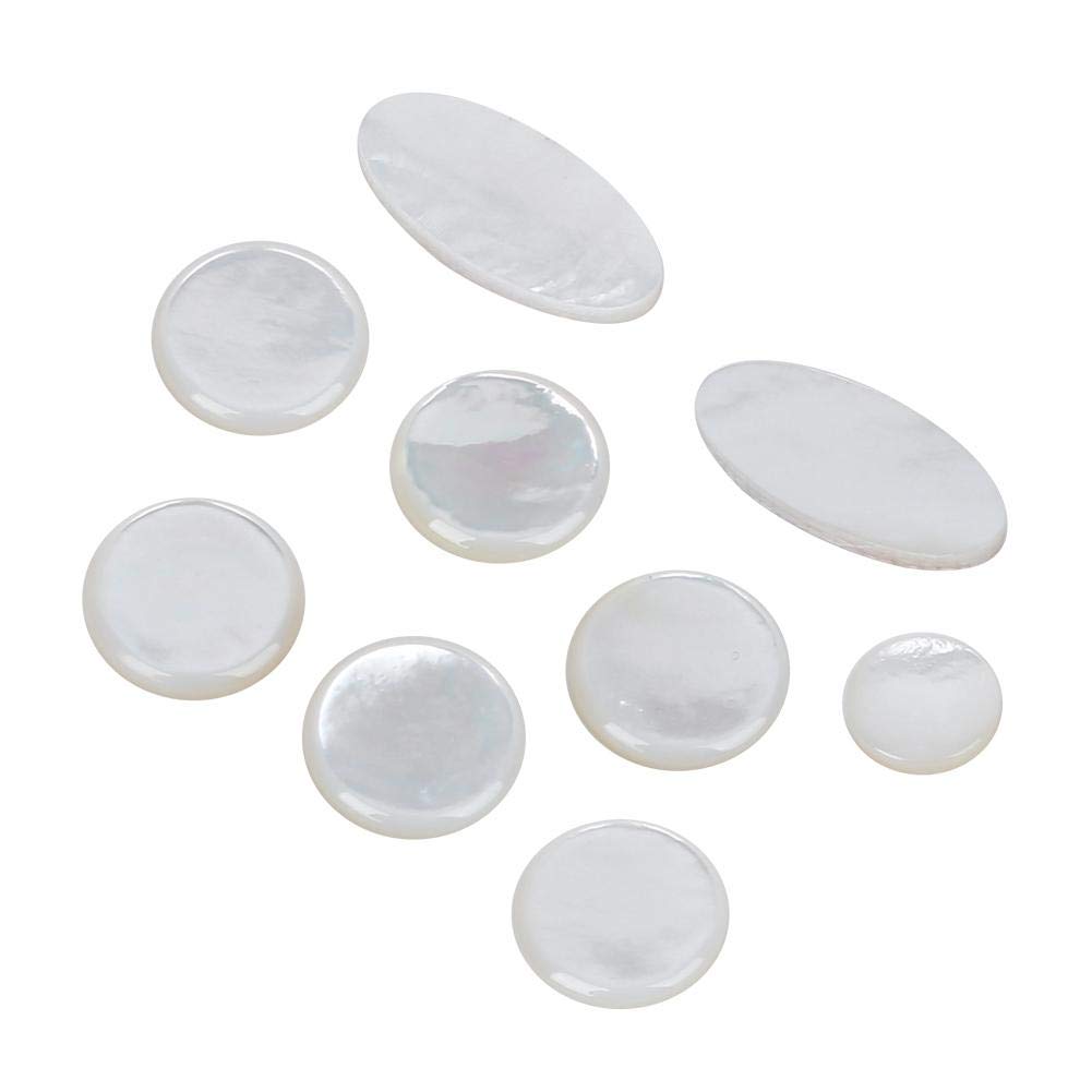 9pcs/set incrustations de touches de touche de saxophone, bouton de doigt pour accessoires de pièces de saxophone sax alto/ténor/soprano