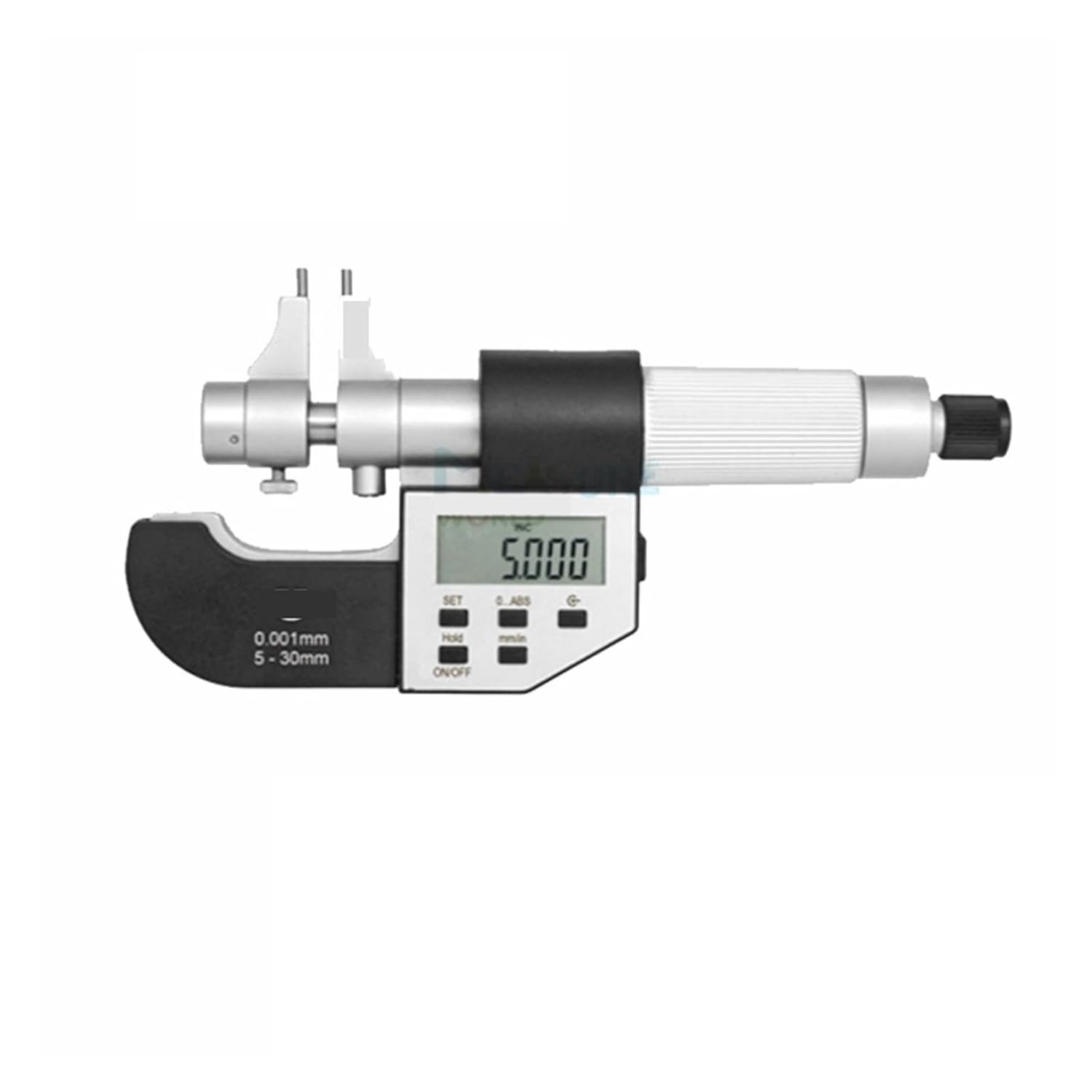 5-30/25-50/50-75/75-100mm Inner Diameter Digital Display Inner Diameter Micrometer Metric Micrometer Carbide Measuring Tool(Digital 5-30mm)