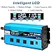 Cantonape 2500W Pure Sine Wave Inverter DC 12V to 110V/120V AC with LCD Display, 4 AC Outlets, Wireless Remote Control Car Power Inverter for Outdoor RV Camping Truck