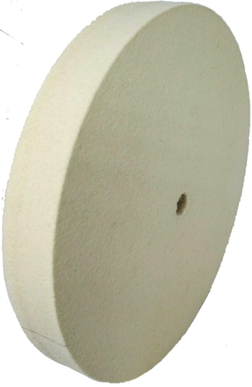 Marathon 4-Pack 1/2 Inch Felt Buffing Wheels - Hard Density, 100% Wool For Jewelry & Polishing