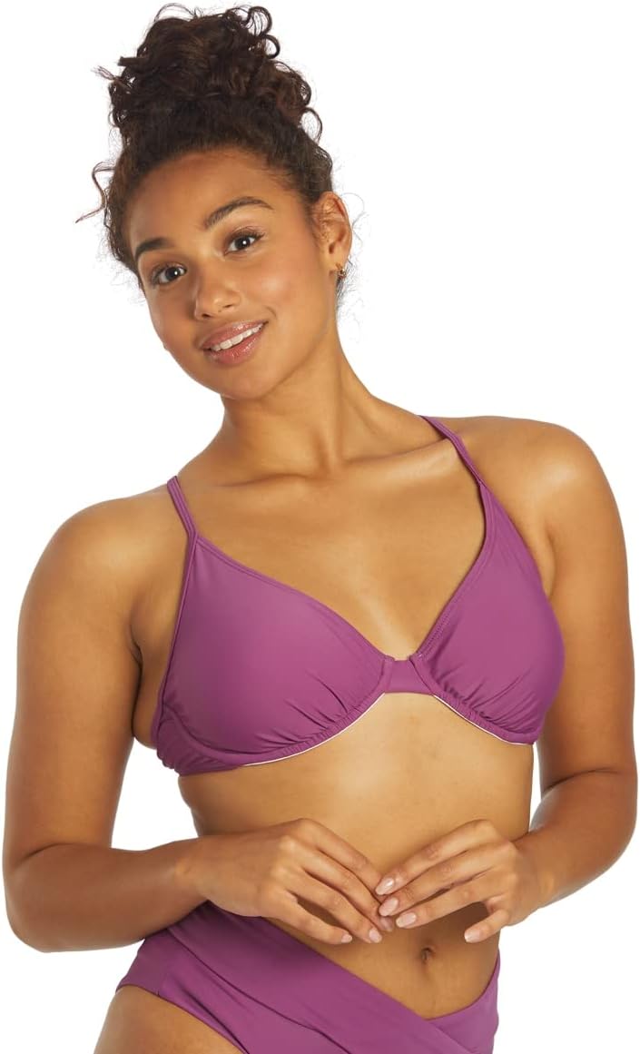 Sporti Solid Underwire Bikini Top (D/DD/E/F)