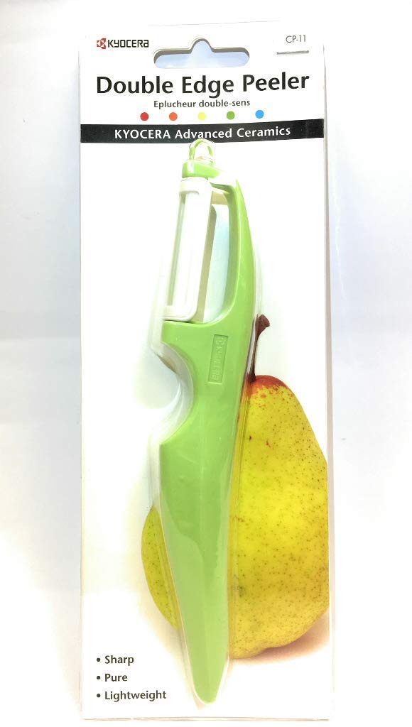 Kyocera CP-​11-​GR Eplucheur vertical double-​coupe, 2 lames Céramique vert