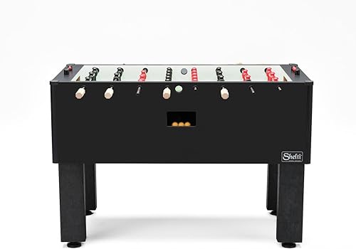 Miniatura 6 de Pro Foos II Deluxe mesa de futbolín de tamaño reglamentario para adultos, varillas de acero inoxidable y asas de madera (fabricado en los Estados