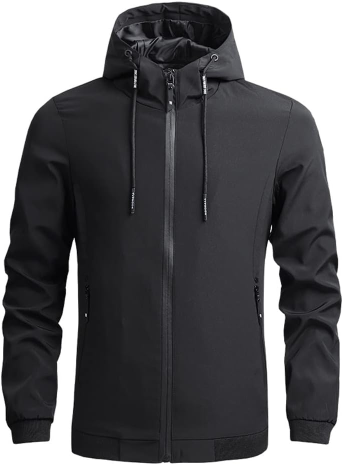 Hoode Jacket Men Spring Autumn Casual Soild Thin Coat Slim Baseball Jackets Men's Jacket Tops