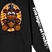 Bioworld Five Nights at Freddy's Plush Bear and Sleeve Title Logo Adult Black Hoodie-XL