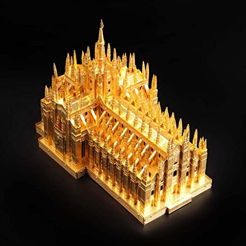 Cathédrale en métal maquette de haute précision avec sa figurine - 5
