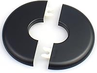 Vista 3 de FDXGYH 2 piezas de cinta autoadhesiva de ABS de 0.67 pulgadas, cubierta de placa redonda para tubería de agua, accesorios de decoración de grifos