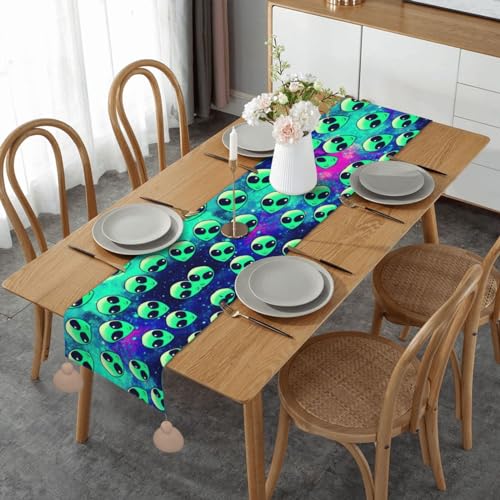 Chemin de table original 152 cm extraterrestres pour relooker une commode moderne - 2