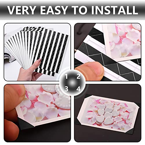Photo Corner Sticker, 2040 Pcs Photo Corners Self Adhesive Stickers For Diy Scrapbook, Photo Album, Trip Journal, Memory Book（Black And White） #TOP6
