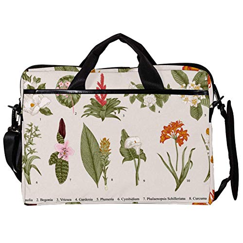 Bolso bandolera para portátil de 14 a 15 pulgadas Plants evita arañazos con compartimento seguro