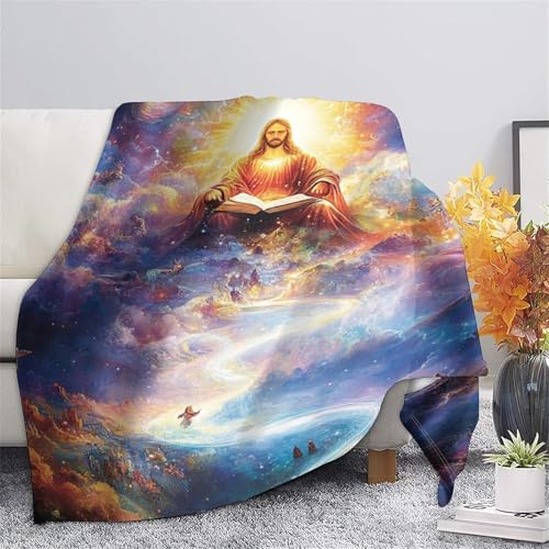 Couverture chaude Jésus moelleuse : le réconfort du canapé - 7