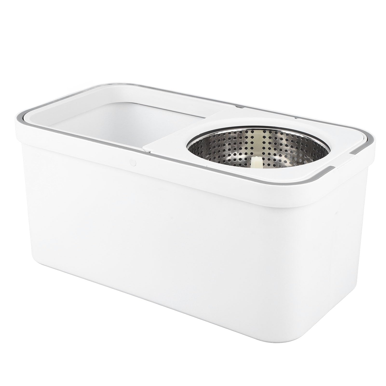 Topiky Cubo de Fregona Giratorio de 360° con Juego de Escurridor, de Limpieza de Pisos con Cabezal de Fregona de Microfibra para Laminado de Azulejos de Madera, Giratoria Manos Libres y Cubo para una