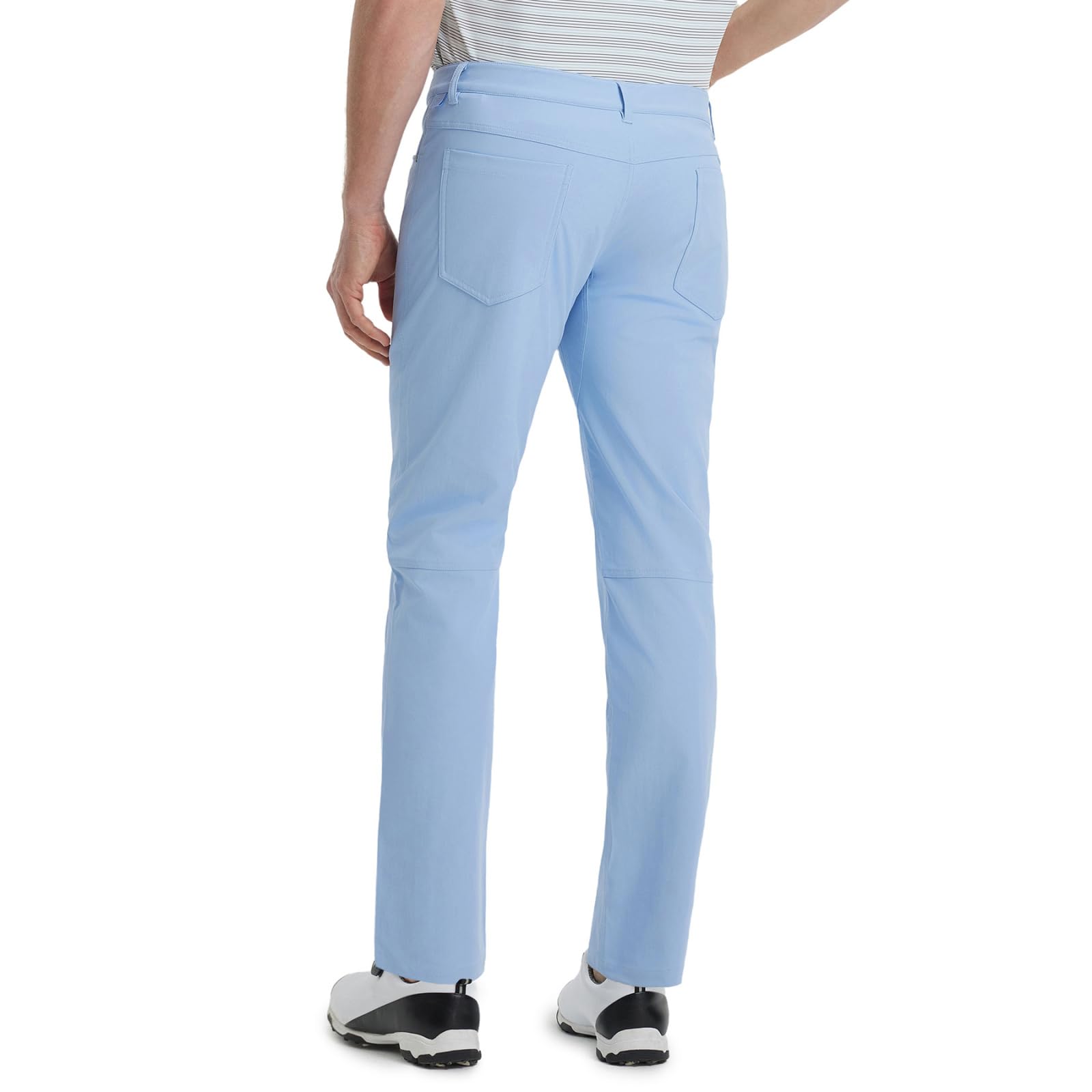 M MAELREG Pantaloni da golf da uomo, leggeri, traspiranti, da lavoro, 76,2 cm/81,3 cm/86,4 cm, elasticizzati, con parte anteriore piatta, stile casual