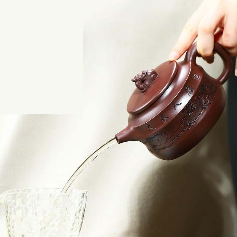 Tetera de cerámica retro estilo japonés y cafetera de arcilla 5