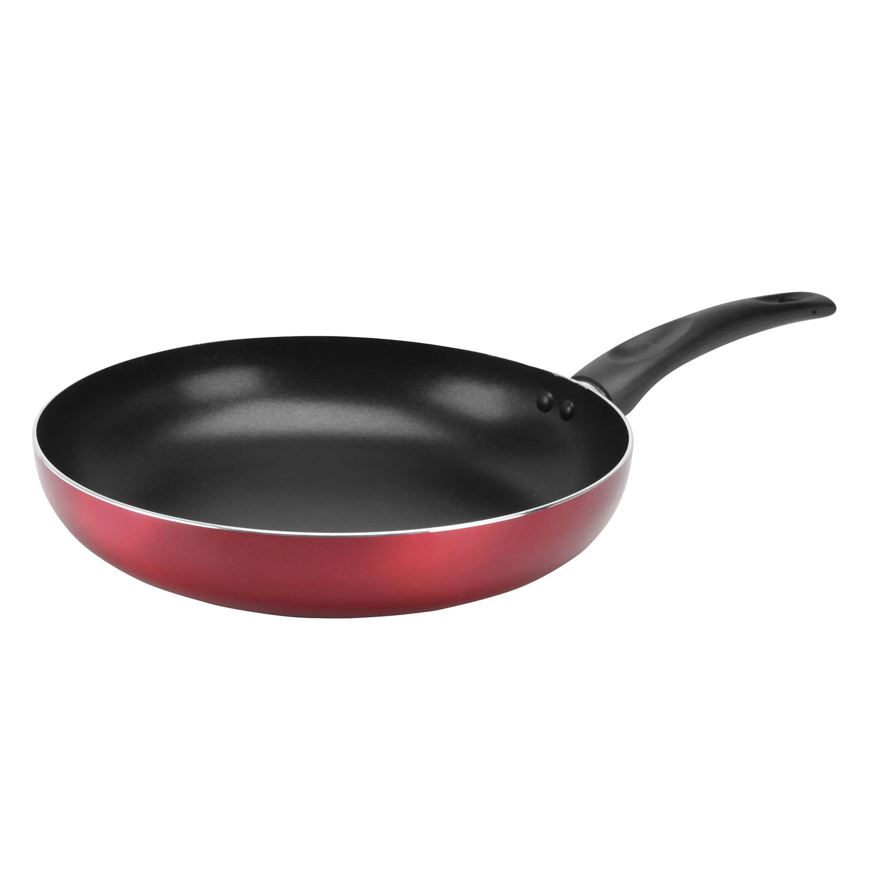 Sitram Cherry 711901 Pressed Aluminium Frying Pan Diameter 28 cm Non-Stick Coating Metallic Red for All Heat Sources Including Induction